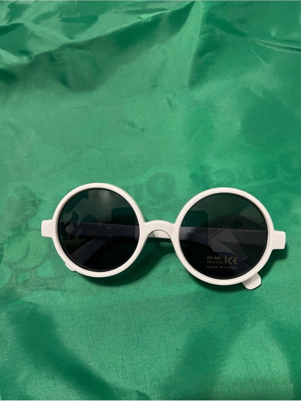 Kids Round White Sunglasses - UV Protection